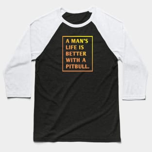 Pitbull Lover Baseball T-Shirt